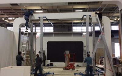 Montage d’un stand d’exposition sur Heavent