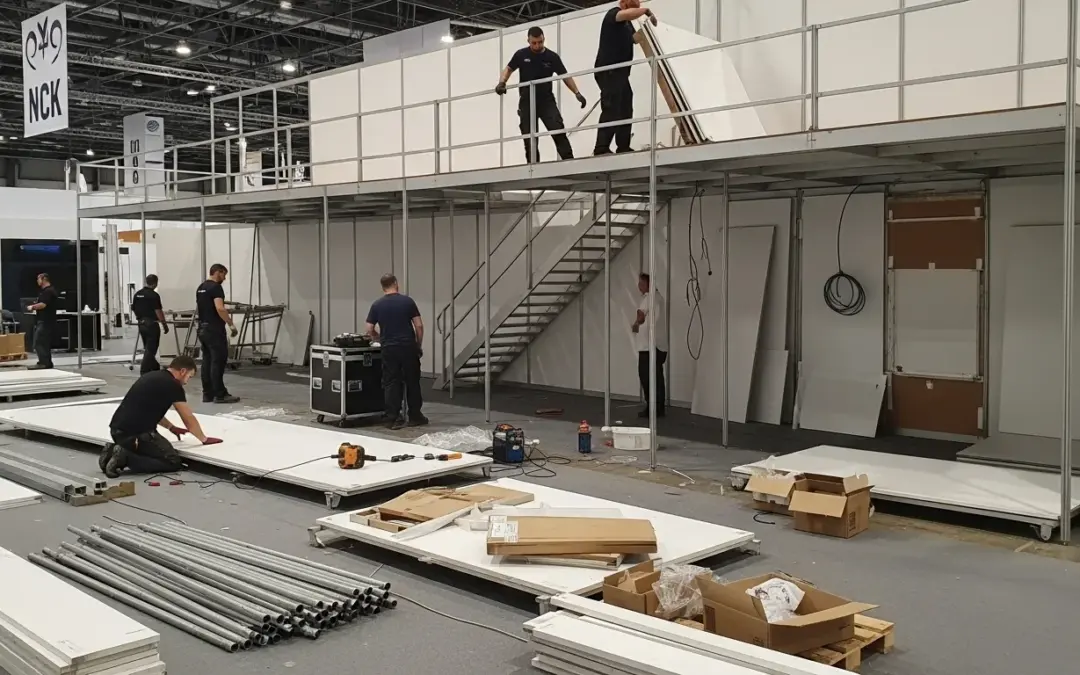 Comment se déroule le montage et le démontage d’un stand de grande envergure ?