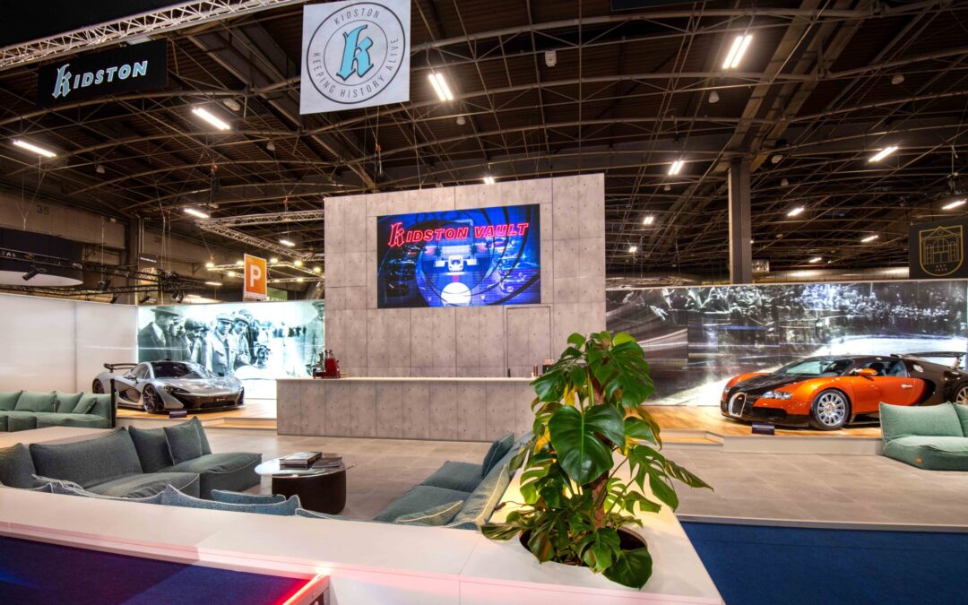 Stand sur mesure en remontage KIDSTON – RETROMOBILE