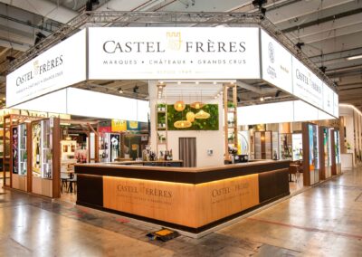 Stand sur mesure en remontage Castel Frères– WINE PARIS
