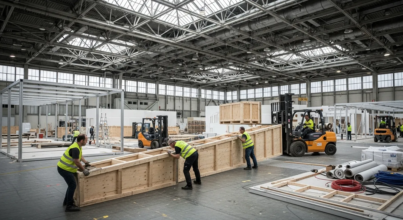 Logistique stand Paris Porte de Versailles, montage stand Villepinte, camion livraison stand événementiel, installation générale salon Paris, équipe montage Mythiqs, accès livreur Viparis, manutention stand parc exposition, menuiserie événementielle 77 Logistique stand Paris Porte de Versailles, montage stand Villepinte, camion livraison stand événementiel, installation générale salon Paris, équipe montage Mythiqs, accès livreur Viparis, manutention stand parc exposition, menuiserie événementielle 77