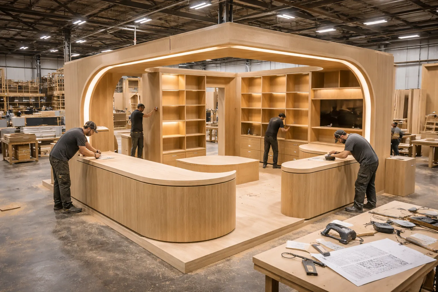 Atelier fabrication stand Paris Île-de-France, menuiserie standiste 77, construction stand proximité Paris, transport stand bas carbone, visite atelier Mythiqs Lizy sur Ourcq, fabricant local stand événementiel, équipe menuisiers stand français Atelier fabrication stand Paris Île-de-France, menuiserie standiste 77, construction stand proximité Paris, transport stand bas carbone, visite atelier Mythiqs Lizy sur Ourcq, fabricant local stand événementiel, équipe menuisiers stand français