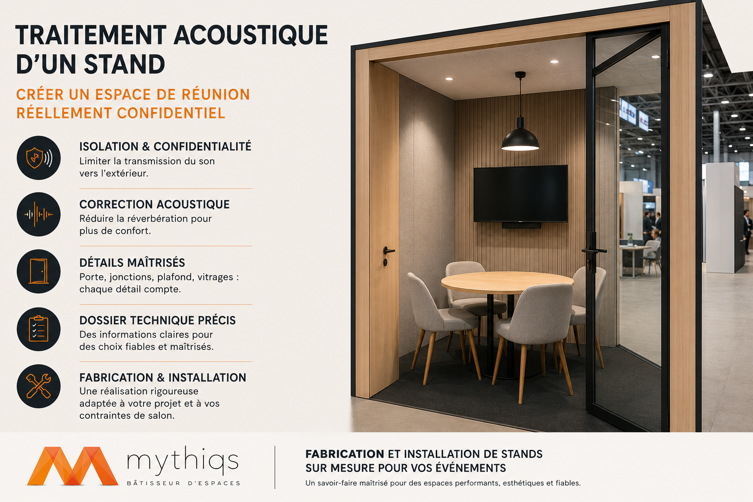 08-acoustique-espace-reunion-stand-exposition acoustique stand exposition, isolation phonique stand, salle réunion salon, cloison acoustique, fabricant stand France