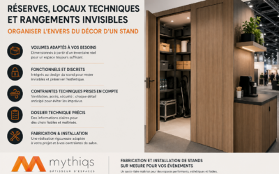 Réserves, locaux techniques et rangements invisibles : organiser l’envers du décor d’un stand