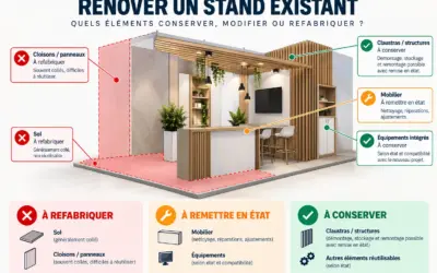 Rénover un stand existant : quels éléments conserver, modifier ou refabriquer ?
